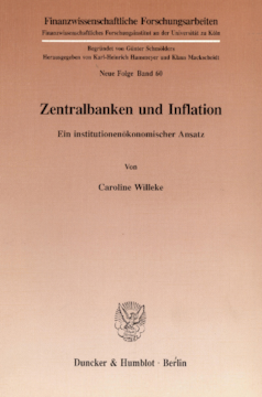 Zentralbanken und Inflation Zentralbanken und Inflation