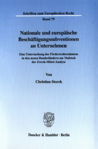 Nationale und europäische Beschäftigungssubventionen an Unternehmen