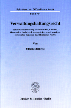 Verwaltungshaftungsrecht Verwaltungshaftungsrecht