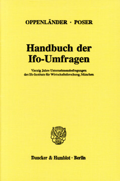 Handbuch der Ifo-Umfragen Handbuch der Ifo-Umfragen