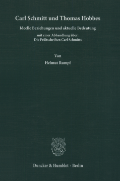 Carl Schmitt und Thomas Hobbes Carl Schmitt und Thomas Hobbes