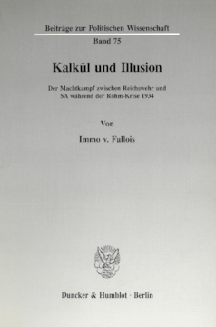 Kalkül und Illusion Kalkül und Illusion