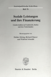 Soziale Leistungen und ihre Finanzierung