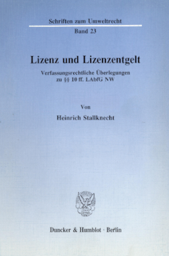 Lizenz und Lizenzentgelt Lizenz und Lizenzentgelt