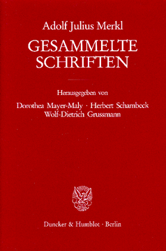 Gesammelte Schriften Gesammelte Schriften