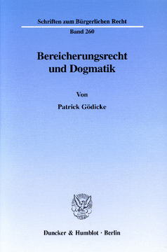 Bereicherungsrecht und Dogmatik Bereicherungsrecht und Dogmatik