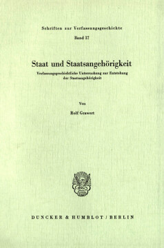 Staat und Staatsangehörigkeit Staat und Staatsangehörigkeit