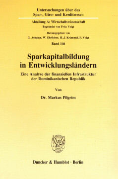 Sparkapitalbildung in Entwicklungsländern Sparkapitalbildung in Entwicklungsländern
