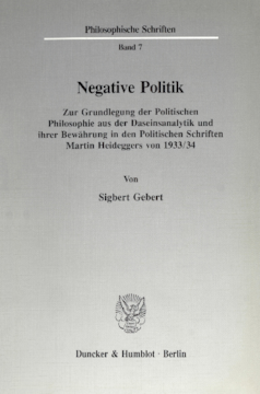 Negative Politik Negative Politik