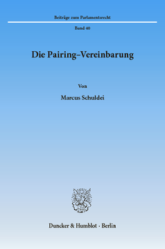 Die Pairing-Vereinbarung Die Pairing-Vereinbarung