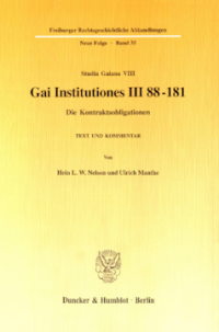 Gai Institutiones III 88 - 181