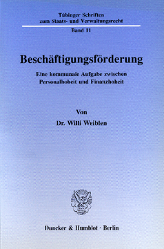 Beschäftigungsförderung Beschäftigungsförderung