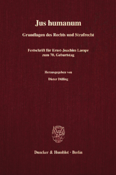 Jus humanum Jus humanum