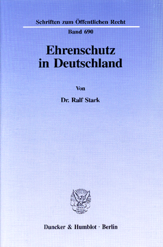 Ehrenschutz in Deutschland Ehrenschutz in Deutschland