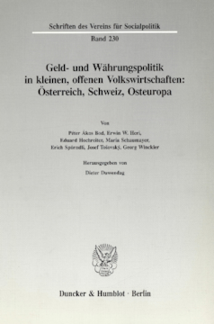 Geld- und Währungspolitik in kleinen, offenen Volkswirtschaften
