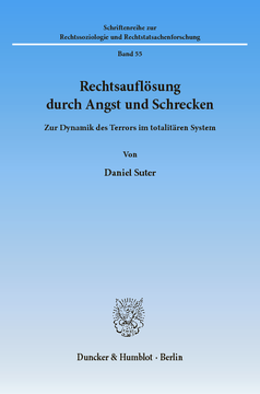 Rechtsauflösung durch Angst und Schrecken Rechtsauflösung durch Angst und Schrecken