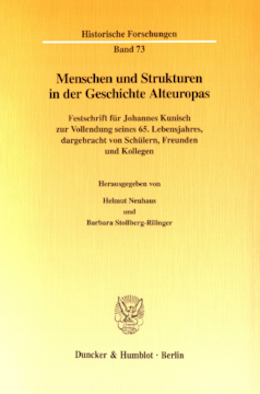 Menschen und Strukturen in der Geschichte Alteuropas Menschen und Strukturen in der Geschichte Alteuropas