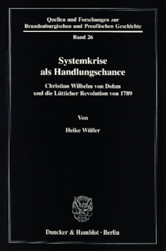 Systemkrise als Handlungschance Systemkrise als Handlungschance