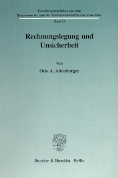 Rechnungslegung und Unsicherheit Rechnungslegung und Unsicherheit