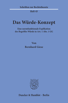 Das Würde-Konzept Das Würde-Konzept