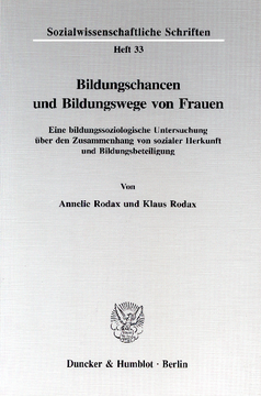 Bildungschancen und Bildungswege von Frauen Bildungschancen und Bildungswege von Frauen