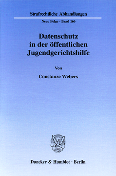 Datenschutz in der öffentlichen Jugendgerichtshilfe Datenschutz in der öffentlichen Jugendgerichtshilfe