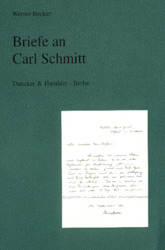 Briefe an Carl Schmitt Briefe an Carl Schmitt