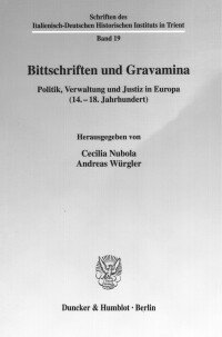 Bittschriften und Gravamina