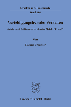 Verteidigungsfremdes Verhalten Verteidigungsfremdes Verhalten