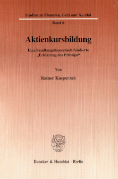 Aktienkursbildung Aktienkursbildung