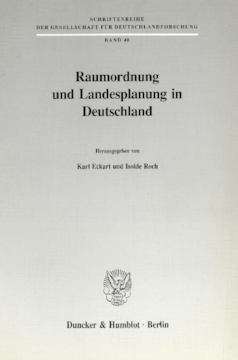 Raumordnung und Landesplanung in Deutschland Raumordnung und Landesplanung in Deutschland