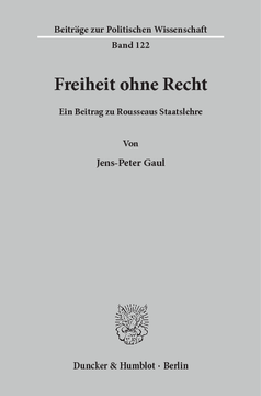 Freiheit ohne Recht Freiheit ohne Recht