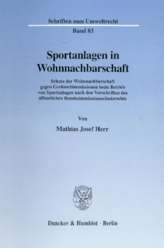 Sportanlagen in Wohnnachbarschaft Sportanlagen in Wohnnachbarschaft