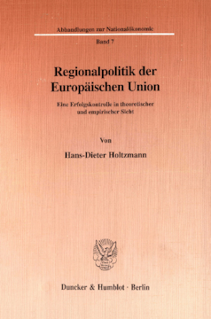 Regionalpolitik der Europäischen Union Regionalpolitik der Europäischen Union
