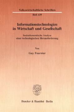 Informationstechnologien in Wirtschaft und Gesellschaft Informationstechnologien in Wirtschaft und Gesellschaft