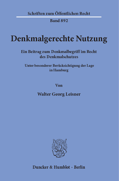 Denkmalgerechte Nutzung Denkmalgerechte Nutzung