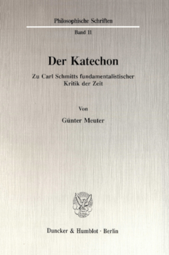 Der Katechon Der Katechon
