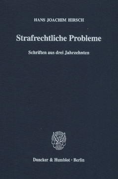 Strafrechtliche Probleme Strafrechtliche Probleme