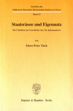 Staatsräson und Eigennutz Staatsräson und Eigennutz
