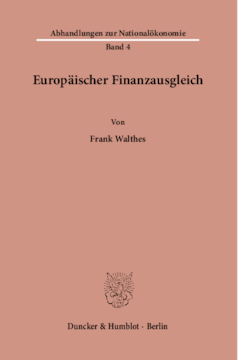 Europäischer Finanzausgleich Europäischer Finanzausgleich