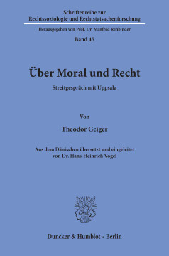 Über Moral und Recht Über Moral und Recht