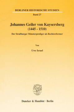 Johannes Geiler von Kaysersberg (1445–1510) Johannes Geiler von Kaysersberg (1445–1510)