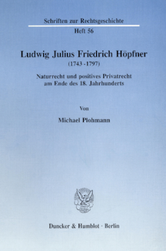 Ludwig Julius Friedrich Höpfner (1743 - 1797) Ludwig Julius Friedrich Höpfner (1743 - 1797)