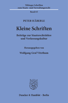 Kleine Schriften Kleine Schriften