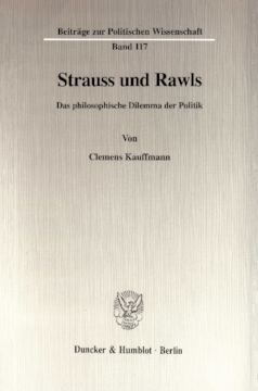 Strauss und Rawls Strauss und Rawls