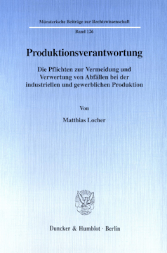 Produktionsverantwortung Produktionsverantwortung
