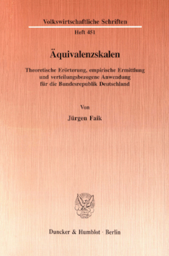 Äquivalenzskalen Äquivalenzskalen