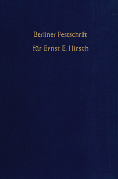 Berliner Festschrift Berliner Festschrift