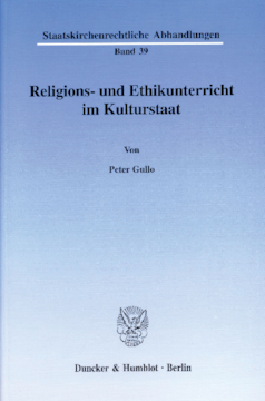 Religions- und Ethikunterricht im Kulturstaat Religions- und Ethikunterricht im Kulturstaat