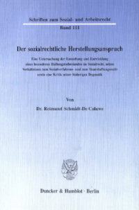 Der sozialrechtliche Herstellungsanspruch